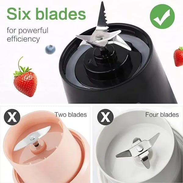 2-in-1 Juicer Bottle Compact Sleek Travel-Friendly