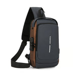 Anti-Theft Sling Bag with Blocking Password Lock - Water-Resistant Crossbody Shoulder Bag, Adjustable Strap, Durable Nylon, Multi-Pocket