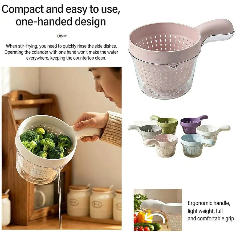2-in-1 Strainer Serving Bowl