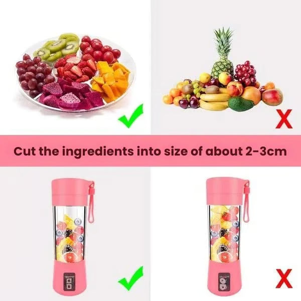 2-in-1 Juicer Bottle Compact Sleek Travel-Friendly