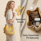 Handmade Crochet Flower Tote
