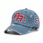 Vintage Puerto Rico Pride Denim Cap