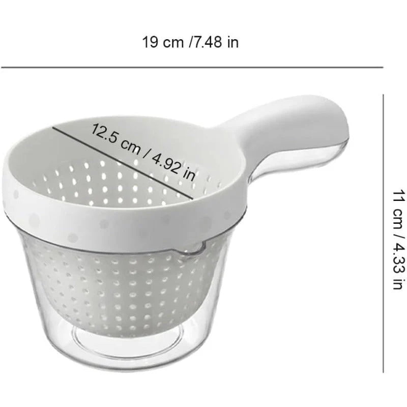 2-in-1 Strainer Serving Bowl