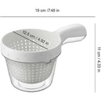 2-in-1 Strainer Serving Bowl