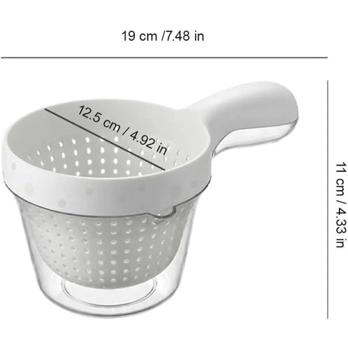2-in-1 Strainer Serving Bowl