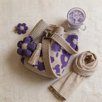 Handmade Crochet Flower Tote