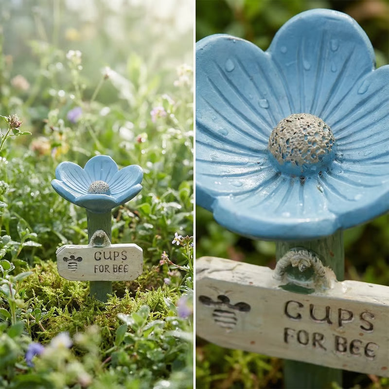 Flower-Shaped Bee Watering Station