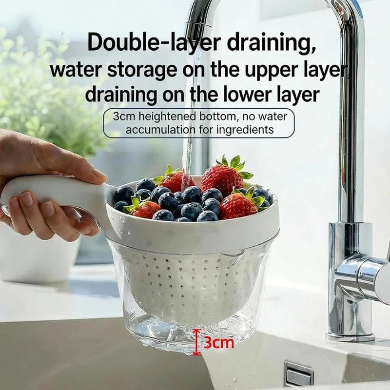 2-in-1 Strainer Serving Bowl