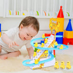 Cute little yellow duck track toy | Parent - child interaction + sound and light effects