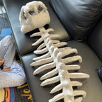 Dinosaur Skeleton Plush Costume Wearable Soft Fossil Outfit for Kids & Adults