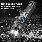StormBeam Rechargeable Flashlight with Telescoping Zoom