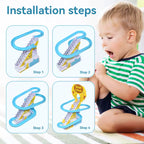Cute little yellow duck track toy | Parent - child interaction + sound and light effects