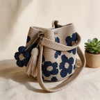 Handmade Crochet Flower Tote