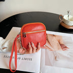 Square Leather Mini Card Wallet Coin Pursec