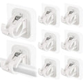 Nail-Free Adjustable Curtain Rod Bracket Holders – Drill-Free & Wall-Safe