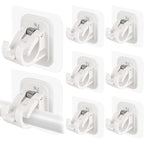 Nail-Free Adjustable Curtain Rod Bracket Holders – Drill-Free & Wall-Safe