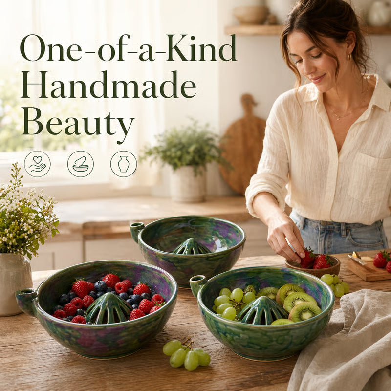 The Original Artisan Swirling Berry Bowl – Hand-Thrown, Functional Ceramic Art