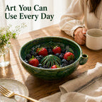 The Original Artisan Swirling Berry Bowl – Hand-Thrown, Functional Ceramic Art