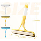 Spray-Scrub-Squeegee All-in-One — Streak-Free Glass in One Swipe
