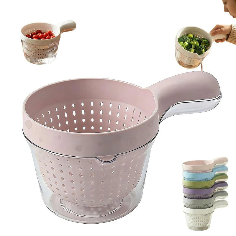 2-in-1 Strainer Serving Bowl
