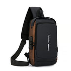 Anti-Theft Sling Bag with Blocking Password Lock - Water-Resistant Crossbody Shoulder Bag, Adjustable Strap, Durable Nylon, Multi-Pocket