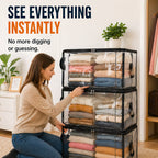Large Heavy-Duty Thick Plastic Clear Storage Bag for Clothes, Moving & Storage
