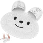 Rabbit-Shaped Silicone Foot Scrubber Mat
