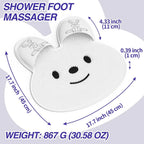 Rabbit-Shaped Silicone Foot Scrubber Mat