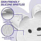 Rabbit-Shaped Silicone Foot Scrubber Mat