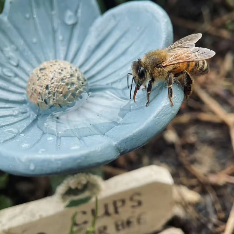 Flower-Shaped Bee Watering Station