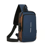 Anti-Theft Sling Bag with Blocking Password Lock - Water-Resistant Crossbody Shoulder Bag, Adjustable Strap, Durable Nylon, Multi-Pocket