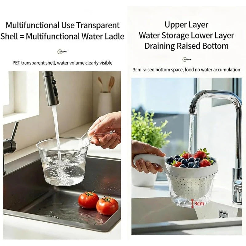 2-in-1 Strainer Serving Bowl