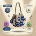 Handmade Crochet Flower Tote