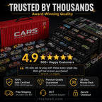 48 Mini Pull-Back Cars with Built-In Garage Set