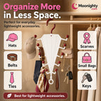 Multi-Functional V-Shaped Double Sided Hanger Storage Rack