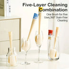 5-in-1 Bottle & Straw Cleaning Brush – Multifunctional Tool for Bottles, Cups, Straws