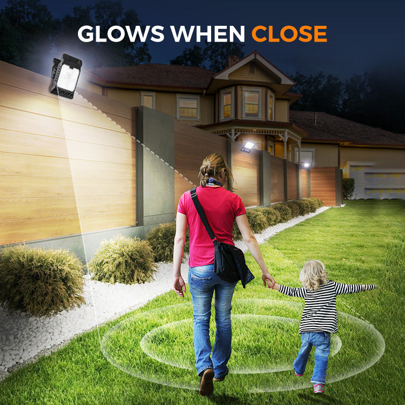 Solar clip light with motion sensor