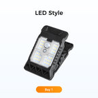 Solar clip light with motion sensor