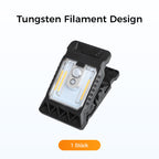 Solar clip light with motion sensor