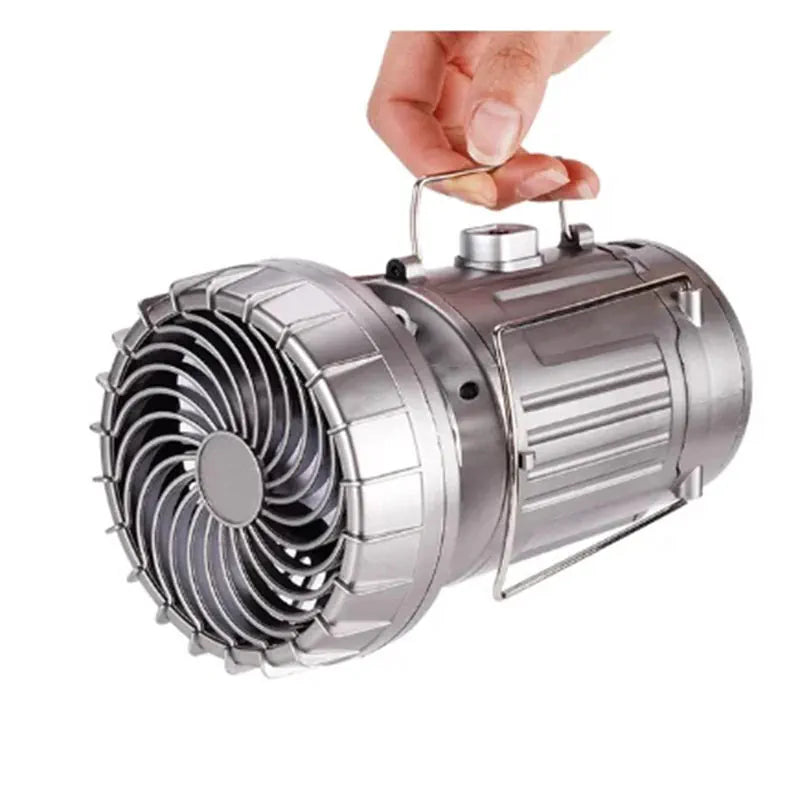 5-In-1 Portable LED Camping Lantern With Fan