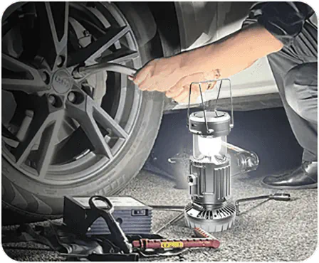 5-In-1 Portable LED Camping Lantern With Fan