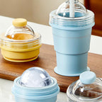 2-in-1 Ice Cream Cup with Straw – Double-wall insulation, keeps treats cold