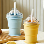 2-in-1 Ice Cream Cup with Straw – Double-wall insulation, keeps treats cold