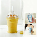 2-in-1 Ice Cream Cup with Straw – Double-wall insulation, keeps treats cold