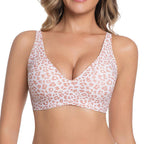 💗LAST DAY SALE 50% OFF⚡50K+ SOLD💕 Jelly Wireless Womens Comfortable Wireless Bras Push Up Bralettes Seamless Tshirts Bras Deep V Everyday Bras