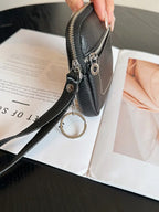 Square Leather Mini Card Wallet Coin Pursec