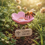 Flower-Shaped Bee Watering Station