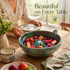 The Original Artisan Swirling Berry Bowl – Hand-Thrown, Functional Ceramic Art