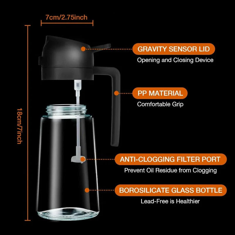 2-in-1 Oil Sprayer Bottle