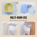 No-Drill Wall-Mounted Folding Trash Bag Holder